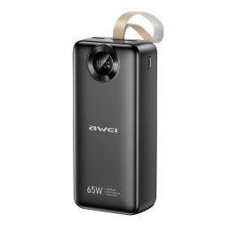 Powerbank Awei PA-34 30000mAh 65W 2xUSB-A 1xUSB-C Fast Charge czarny AWEI