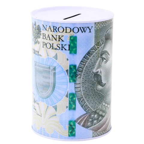 Skarbonka Metalowa Dla Dzieci Banknot 200 / 500 Złotych 15 x 10,5 cm LEAN TOYS Skarbonka Metalowa Dla Dzieci Banknot 200 / 500 Złotych 15 x 10,5 cm LEAN TOYS