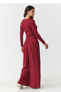 Spodnie Komplet Model M892 Bordo - Makadamia Makadamia