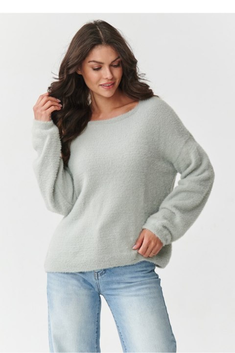 Sweter Damski Model S171 Light Grey - Makadamia Makadamia
