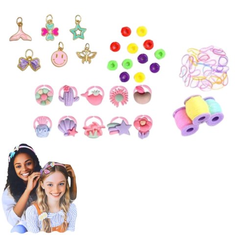 Zestaw Kreatywny DIY Do Robienia Opasek Jednorożce Ozdoby Błyszczące LEAN Toys Zestaw Kreatywny DIY Do Robienia Opasek Jednorożce Ozdoby Błyszczące LEAN Toys