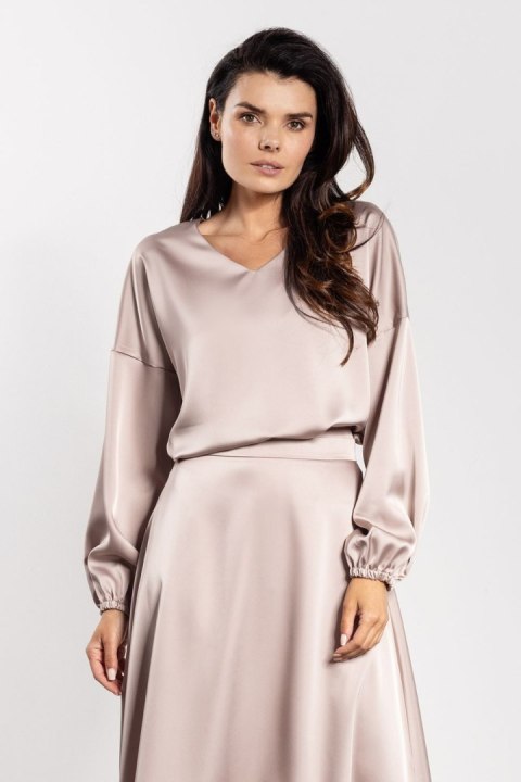 Bluzka Model A740 Beige - awama Awama Bluzka Model A740 Beige - awama Awama