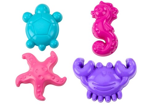 Foremki Morskie Do Piasku 4 Sztuki Krab Żółw Rozgwiazda Konik Żółty Zielony HEMAR Foremki Morskie Do Piasku 4 Sztuki Krab Żółw Rozgwiazda Konik Żółty Zielony HEMAR