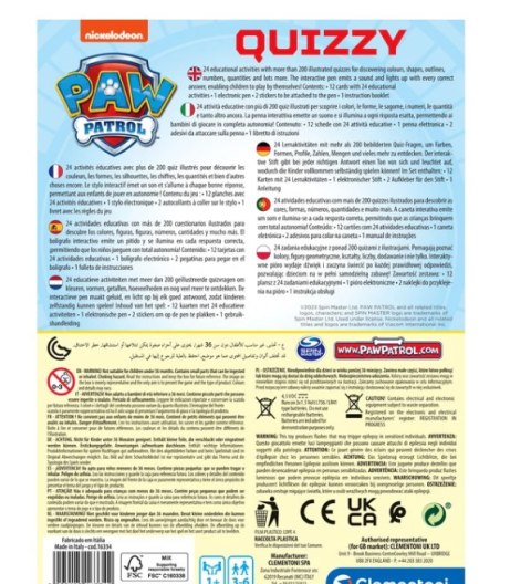 Interaktywny Quiz Psi Patrol Nickelodeon Clementoni 16334 Clementoni Interaktywny Quiz Psi Patrol Nickelodeon Clementoni 16334 Clementoni