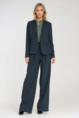 Klasyczny żakiet na jeden guzik Z83 Navy - Nife Nife