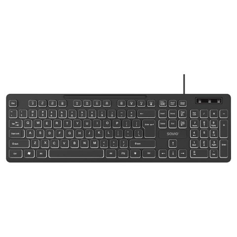 Klawiatura przewodowa SAVIO KB-04 podświetlana LED Savio Klawiatura przewodowa SAVIO KB-04 podświetlana LED Savio