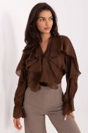 Koszula Damska Model MI-BZ-27427.96 Brown - Rue Paris Rue Paris