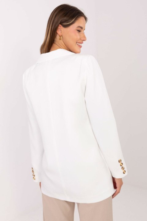 Marynarka Model LK-MA-509956.04 White - Lakerta Lakerta Marynarka Model LK-MA-509956.04 White - Lakerta Lakerta