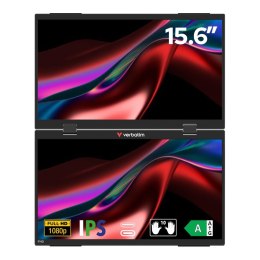 Monitor przenośny Verbatim Dual Monitor Essentials 15,6