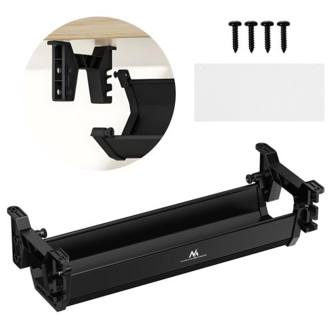 Organizer podbiurkowy na kable/ przedłużacz Maclean MC-106 B, max. obciążenie 5kg, czarny Maclean Organizer podbiurkowy na kable/ przedłużacz Maclean MC-106 B, max. obciążenie 5kg, czarny Maclean