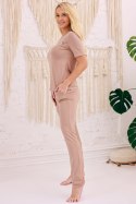 Piżama Komplet Model Buri wiskoza Latte - Kalimo Kalimo Piżama Komplet Model Buri wiskoza Latte - Kalimo Kalimo