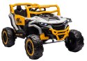 Pojazd na akumulator M1 Biało-Żółty 4x4 LEAN CARS