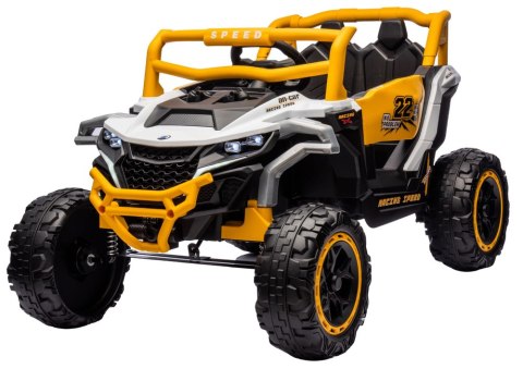 Pojazd na akumulator M1 Biało-Żółty 4x4 LEAN CARS