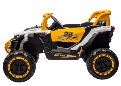Pojazd na akumulator M1 Biało-Żółty 4x4 LEAN CARS