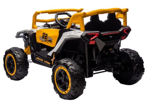 Pojazd na akumulator M1 Biało-Żółty 4x4 LEAN CARS