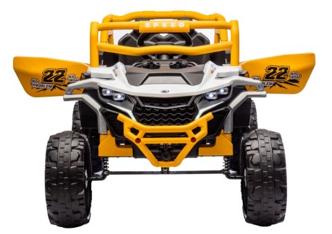 Pojazd na akumulator M1 Biało-Żółty 4x4 LEAN CARS