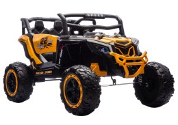 Pojazd na akumulator M2 Żółty 4x4 LEAN CARS