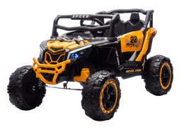 Pojazd na akumulator M2 Żółty 4x4 LEAN CARS