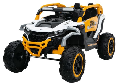 Pojazd na akumulator M3 Żółto-Biały 4x4 LEAN CARS Pojazd na akumulator M3 Żółto-Biały 4x4 LEAN CARS