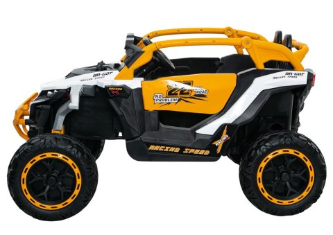 Pojazd na akumulator M3 Żółto-Biały 4x4 LEAN CARS Pojazd na akumulator M3 Żółto-Biały 4x4 LEAN CARS