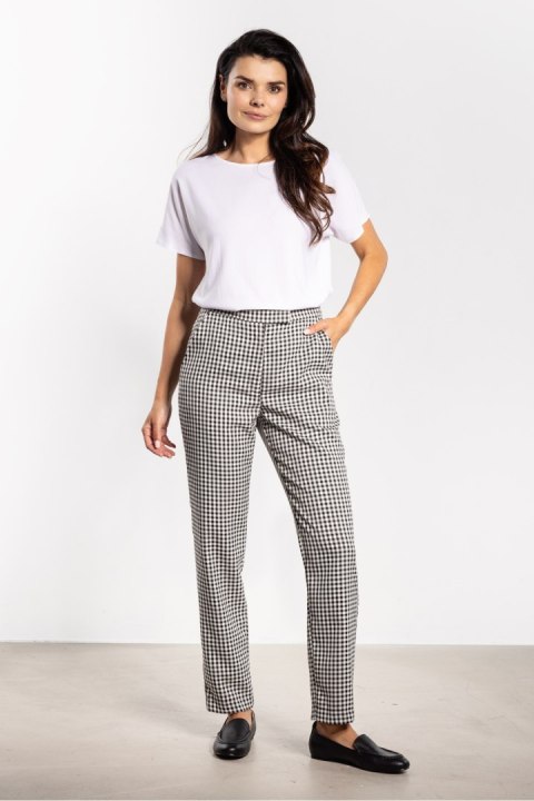 Spodnie Damskie Model A748 White/Black - awama Awama