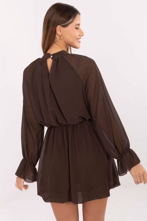 Sukienka Model MI-SK-A1554.26 Brown - Rue Paris Rue Paris Sukienka Model MI-SK-A1554.26 Brown - Rue Paris Rue Paris