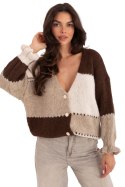 Sweter Damski Model MI-SW-0903.87 Brown - Rue Paris Rue Paris