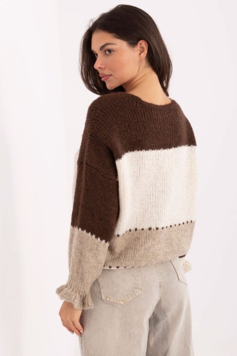 Sweter Damski Model MI-SW-0903.87 Brown - Rue Paris Rue Paris