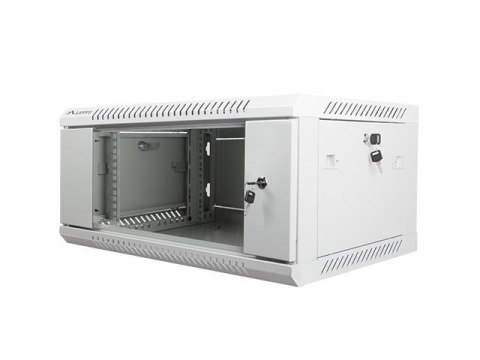 Szafa instalacyjna Rack wisząca 19" 4U 600x450 szara Lanberg (flat pack) LANBERG