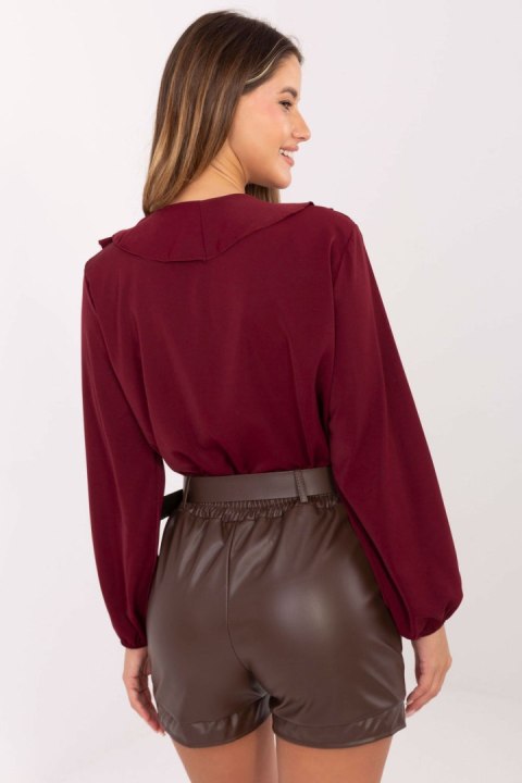 Szorty Damskie Model IT-SN-FL8701.97 Brown - Rue Paris Rue Paris Szorty Damskie Model IT-SN-FL8701.97 Brown - Rue Paris Rue Paris