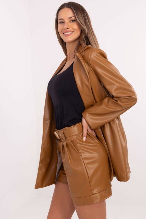 Szorty Damskie Model IT-SN-FL8701.97 Camel - Rue Paris Rue Paris Szorty Damskie Model IT-SN-FL8701.97 Camel - Rue Paris Rue Paris