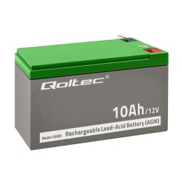Akumulator AGM Qoltec 12V | 10Ah | Bezobsługowy | do UPS Qoltec
