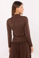 Bluzka Model IT-BZ-15368-1.04 Brown - Rue Paris Rue Paris Bluzka Model IT-BZ-15368-1.04 Brown - Rue Paris Rue Paris