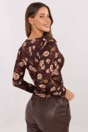 Bluzka Model IT-BZ-20315-1.19P Dark Brown - Rue Paris Rue Paris Bluzka Model IT-BZ-20315-1.19P Dark Brown - Rue Paris Rue Paris