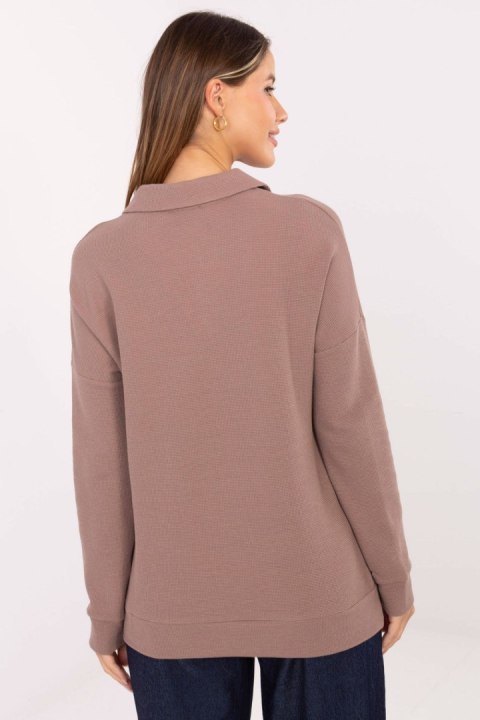 Bluzka Model LK-BZ-510126.00 Dark Beige - Lakerta Lakerta Bluzka Model LK-BZ-510126.00 Dark Beige - Lakerta Lakerta