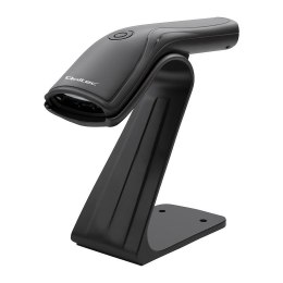 Czytnik kodów kreskowych Qoltec + stojak na skaner | 1D | USB Qoltec