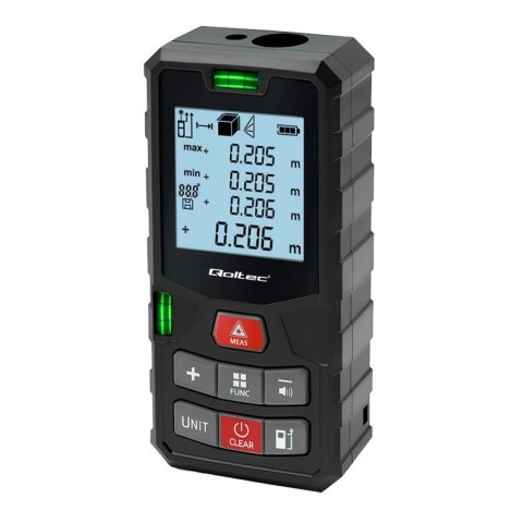 Dalmierz Qoltec laserowy z poziomicą | podświetlany LCD | 120m Qoltec Dalmierz Qoltec laserowy z poziomicą | podświetlany LCD | 120m Qoltec