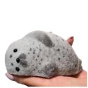 Gniotek Silikonowy Foka Z Sierścią Miękka Do Ugniatania Szara 12 cm LEAN TOYS Gniotek Silikonowy Foka Z Sierścią Miękka Do Ugniatania Szara 12 cm LEAN TOYS