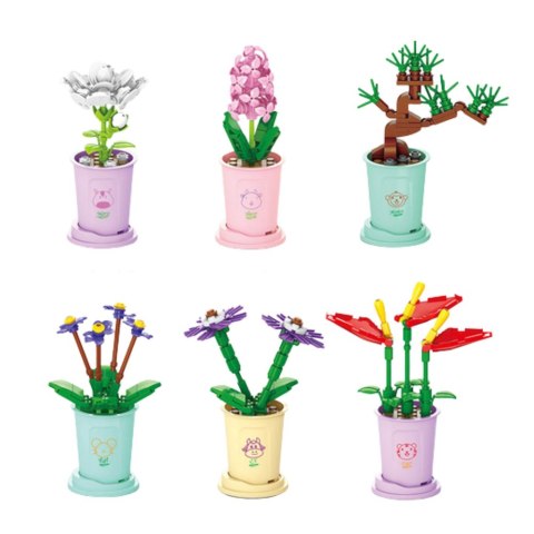 Klocki Konstrukcyjne Pojedynczy Kwiat W Doniczce 36-60 el. Stator Klocki Konstrukcyjne Pojedynczy Kwiat W Doniczce 36-60 el. Stator