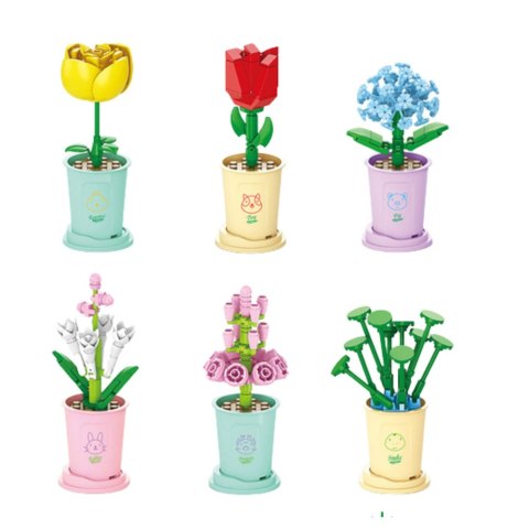 Klocki Konstrukcyjne Pojedynczy Kwiat W Doniczce 36-60 el. Stator Klocki Konstrukcyjne Pojedynczy Kwiat W Doniczce 36-60 el. Stator