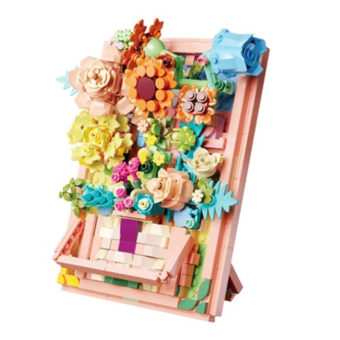 Klocki Konstrukcyjne Kwiaty w Ramce Kompozycje 4w1 882 el. LEAN Toys Klocki Konstrukcyjne Kwiaty w Ramce Kompozycje 4w1 882 el. LEAN Toys