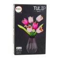 Klocki Konstrukcyjne Tulipany W Wazonie Bukiet 223 el. LEAN Toys Klocki Konstrukcyjne Tulipany W Wazonie Bukiet 223 el. LEAN Toys