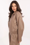 Kurtka Damska Model IT-KR-FL9707.34 Dark Beige - Rue Paris Rue Paris Kurtka Damska Model IT-KR-FL9707.34 Dark Beige - Rue Paris Rue Paris