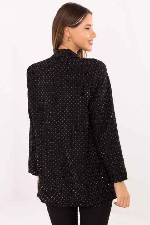 Marynarka Model IT-MA-18657.88 Black - Rue Paris Rue Paris Marynarka Model IT-MA-18657.88 Black - Rue Paris Rue Paris