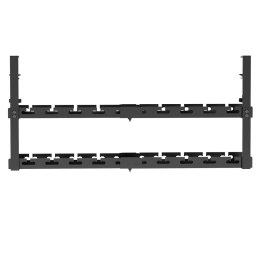 Organizer podbiurkowy na kable Maclean MC-102 B, max. obciążenie 5kg, max. 728mm, 2 poziomy, czarny Maclean