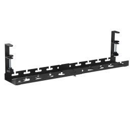 Organizer podbiurkowy na kable Maclean MC-103 W, max. obciążenie 5kg, max. 728mm, czarny Maclean
