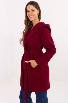 Płaszcz Damski Model IT-PL-A9587.00 Bordo - Rue Paris Rue Paris