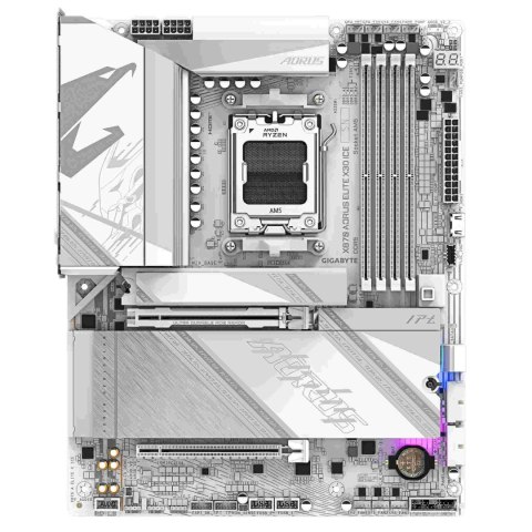 Płyta Gigabyte X870 A ELITE X ICE /AMD X870/DDR5/SATA3/M.2/USB4/PCIe5.0/WiFi/BT/AM5/ATX Gigabyte Płyta Gigabyte X870 A ELITE X ICE /AMD X870/DDR5/SATA3/M.2/USB4/PCIe5.0/WiFi/BT/AM5/ATX Gigabyte
