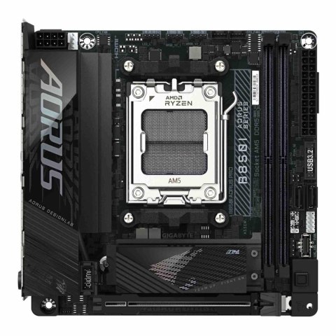 Płyta Gigabyte B850I AORUS PRO /AMD B850/DDR5/SATA3/M.2/USB3.1/PCIe5.0/WiFi/BT/AM5/Mini-ITX Gigabyte Płyta Gigabyte B850I AORUS PRO /AMD B850/DDR5/SATA3/M.2/USB3.1/PCIe5.0/WiFi/BT/AM5/Mini-ITX Gigabyte