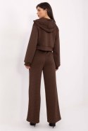 Spodnie Komplet Model IT-KMPL-21709.18 Brown - Rue Paris Rue Paris Spodnie Komplet Model IT-KMPL-21709.18 Brown - Rue Paris Rue Paris
